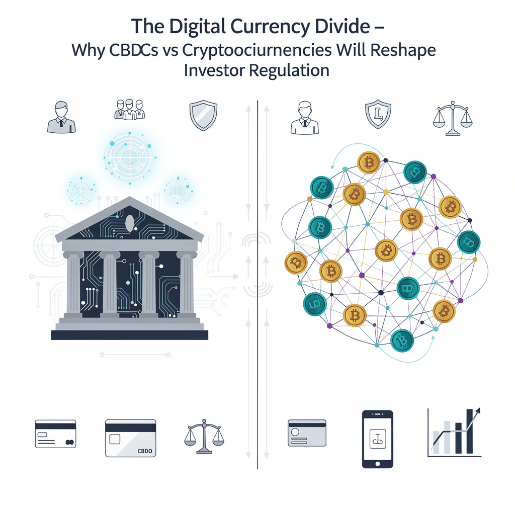 The Digital Currency Divide - Why CBDCs vs Cryptocurrencies Will Reshape Investor Regulation 관련 이미지
